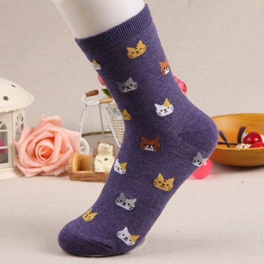 Women's Cotton Cat Socks