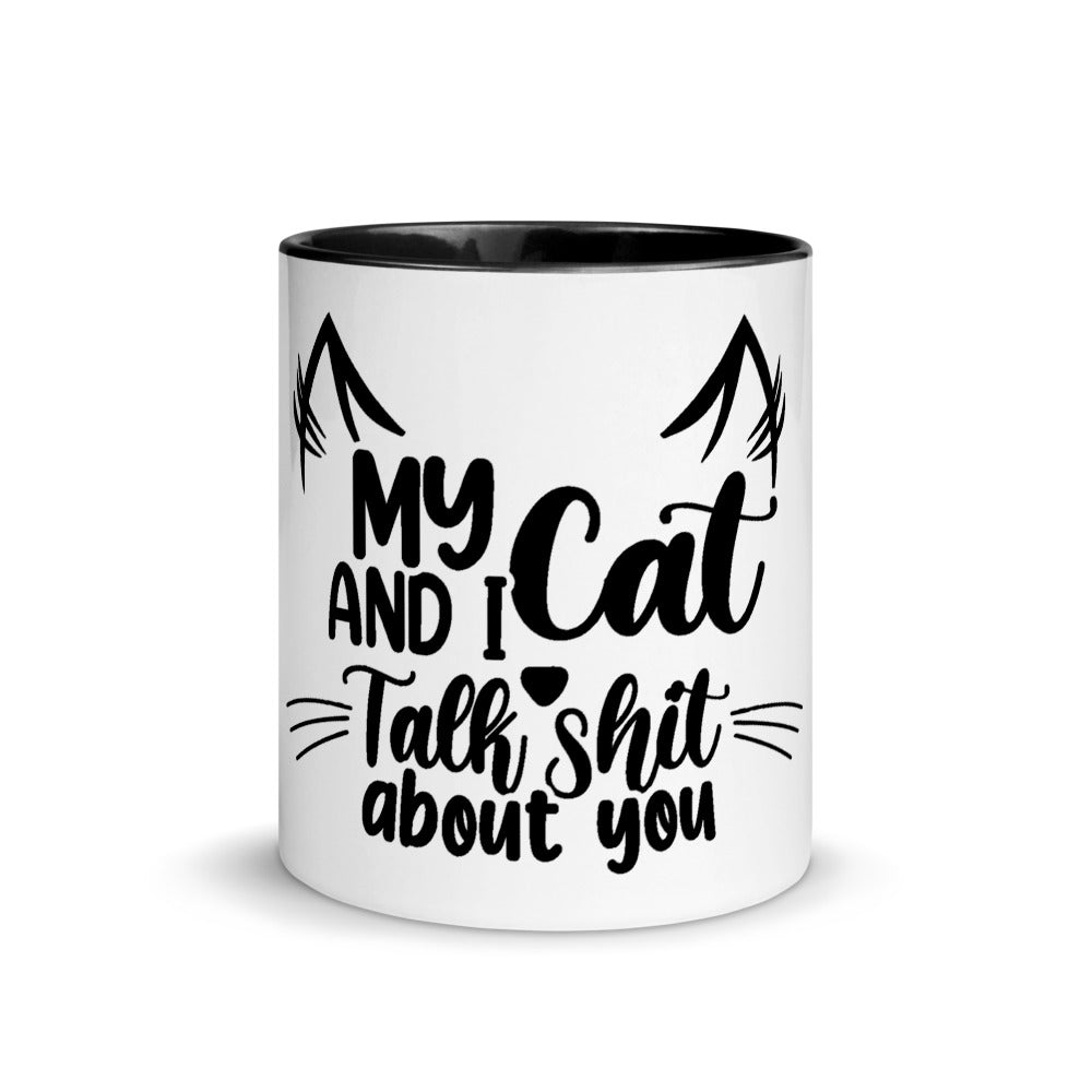 Shit Talking Cat Coffee Mug